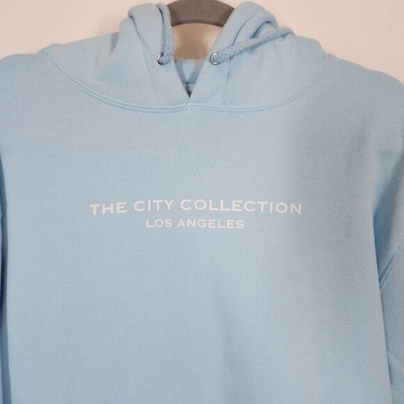 The City Collection‎ Los Angeles Pullover Hoodie in Light Blue - Size Medium - Picture 2 of 7